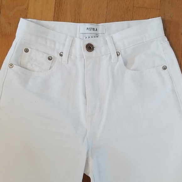 Pistola white cropped jeans - Picture 3 of 9